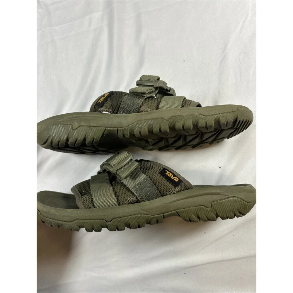 Teva Hurricane Verge Slide Men's Olive Sandals US 8 UK 7 No Box Used